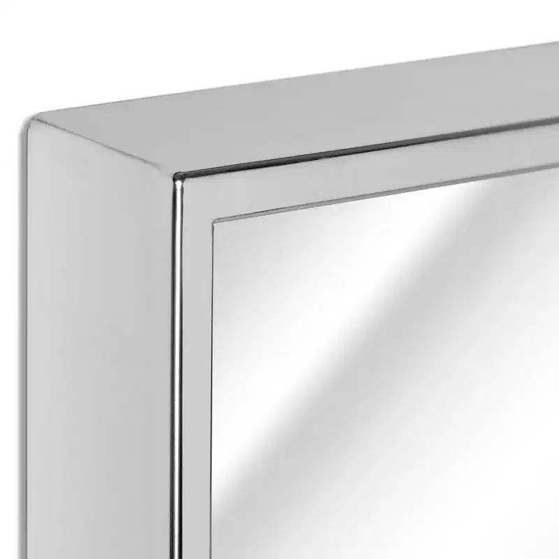 Miroir mural rectangulaire moderne avec cadre en métal