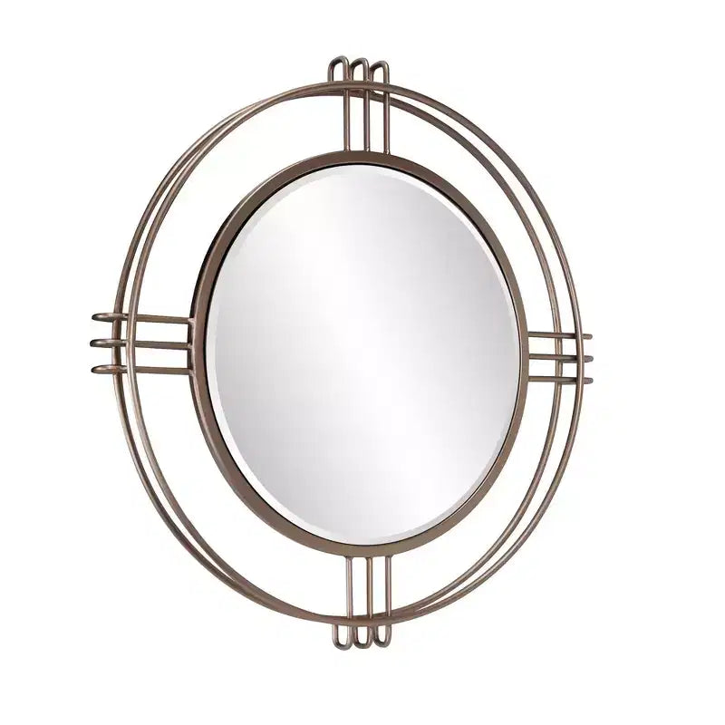 Miroir mural rond Or profond