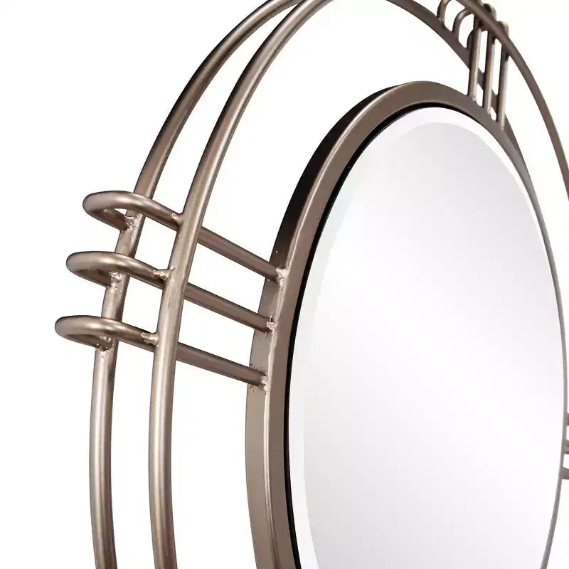 Miroir mural rond Or profond
