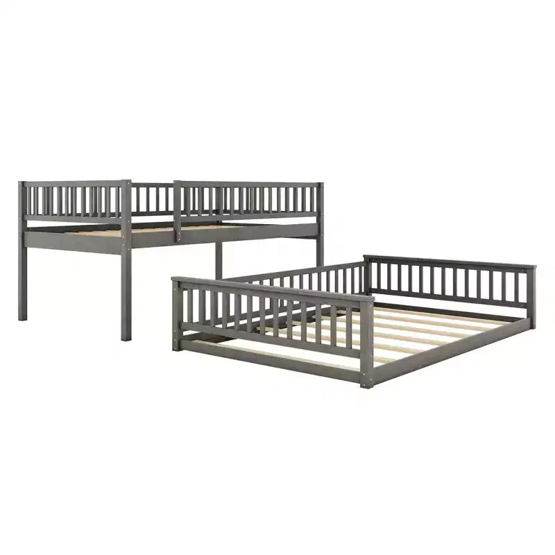 Lit double en bois