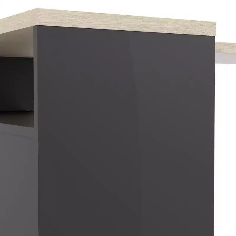 Bureau 2 tiroirs et 3 étagères