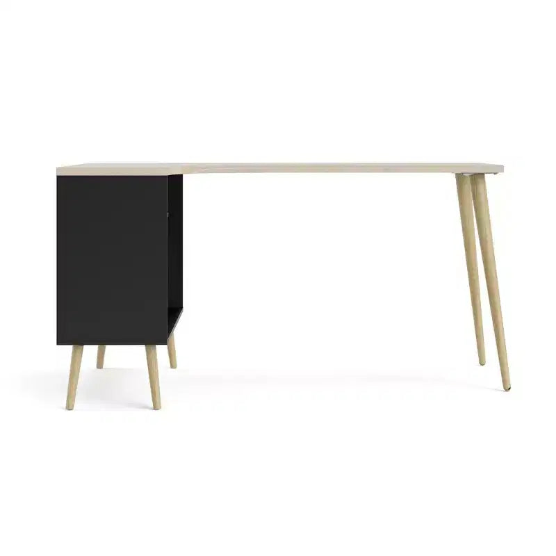 Bureau 2 tiroirs et 3 étagères