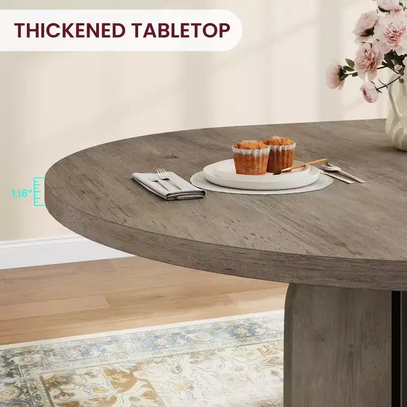 Table à manger ronde extensible
