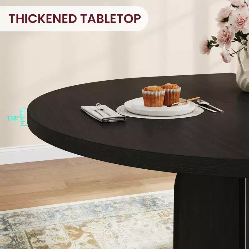 Table à manger ronde extensible