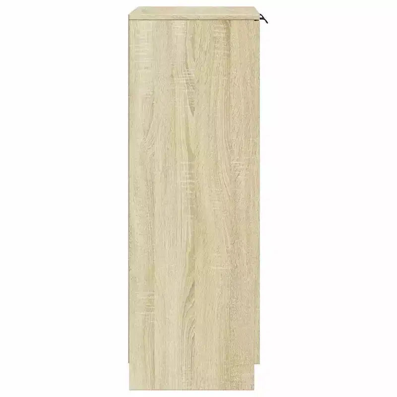 Meuble à chaussures en bois d'ingénierie aspect chêne