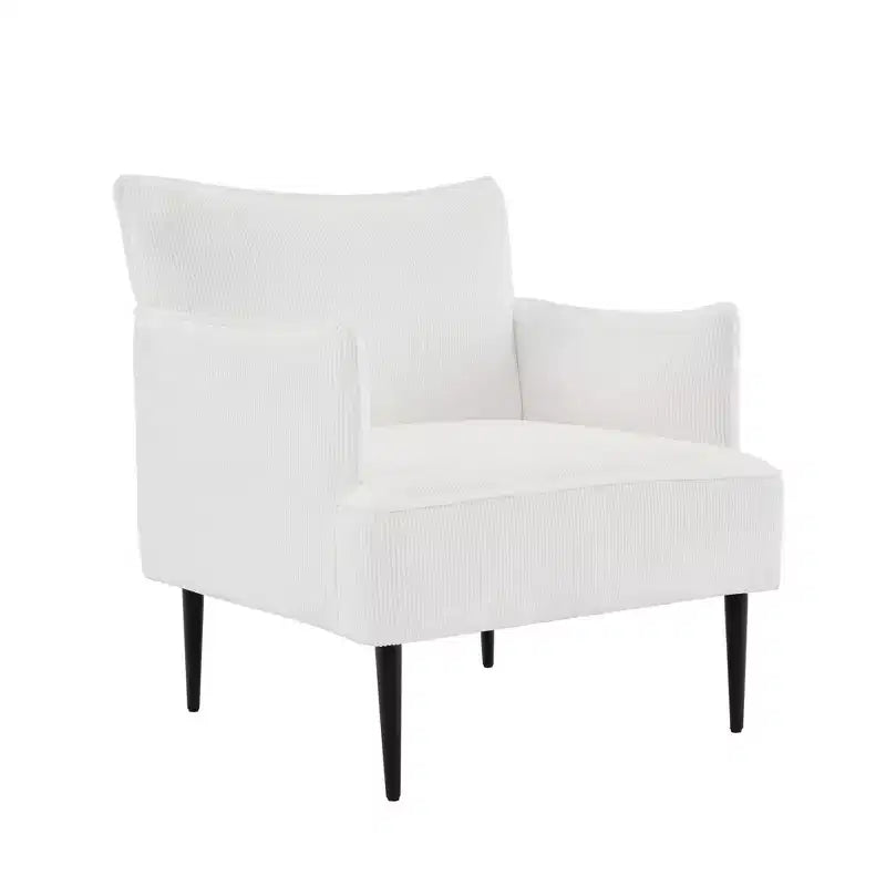 Fauteuil d'appoint moderne en velours côtelé