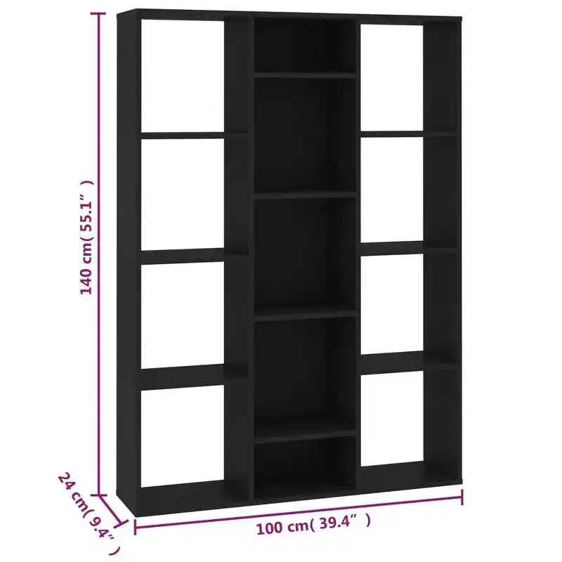 Séparateur de pièce/Bibliothèque Noir
