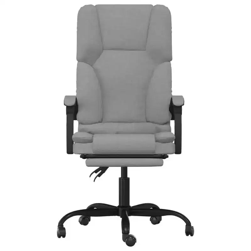 Fauteuil de bureau massant Gris clair Polyester (tissu) Métal Contreplaqué