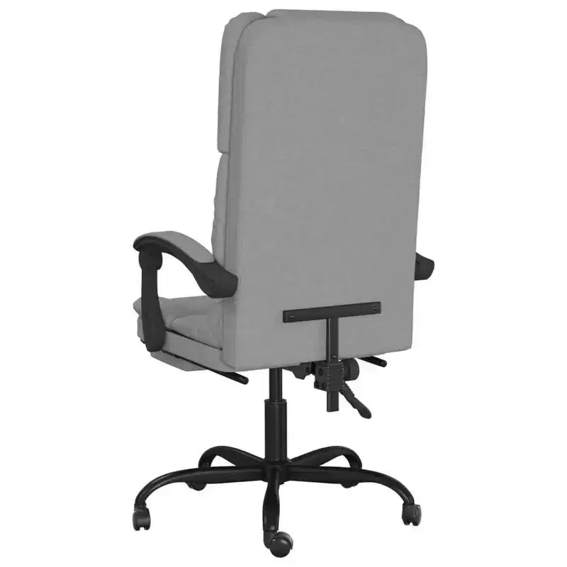 Fauteuil de bureau massant Gris clair Polyester (tissu) Métal Contreplaqué
