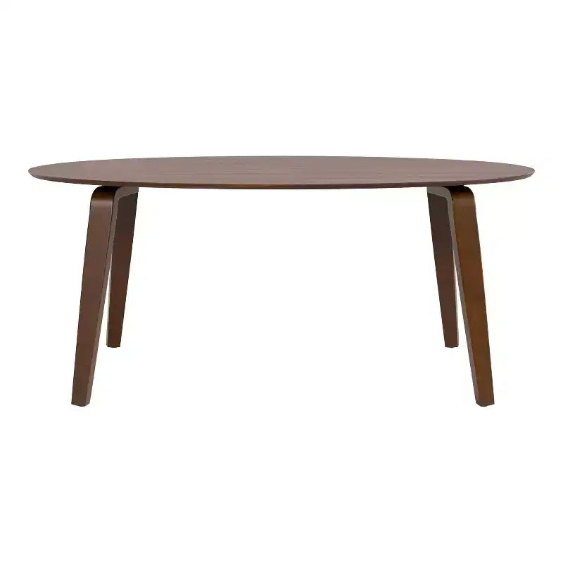 Table à manger ovale en noyer, style Mid-Century Modern