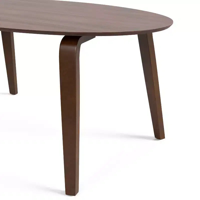 Table à manger ovale en noyer, style Mid-Century Modern