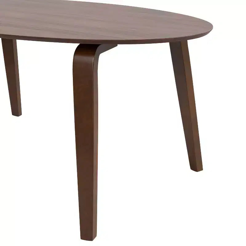 Table à manger ovale en noyer, style Mid-Century Modern