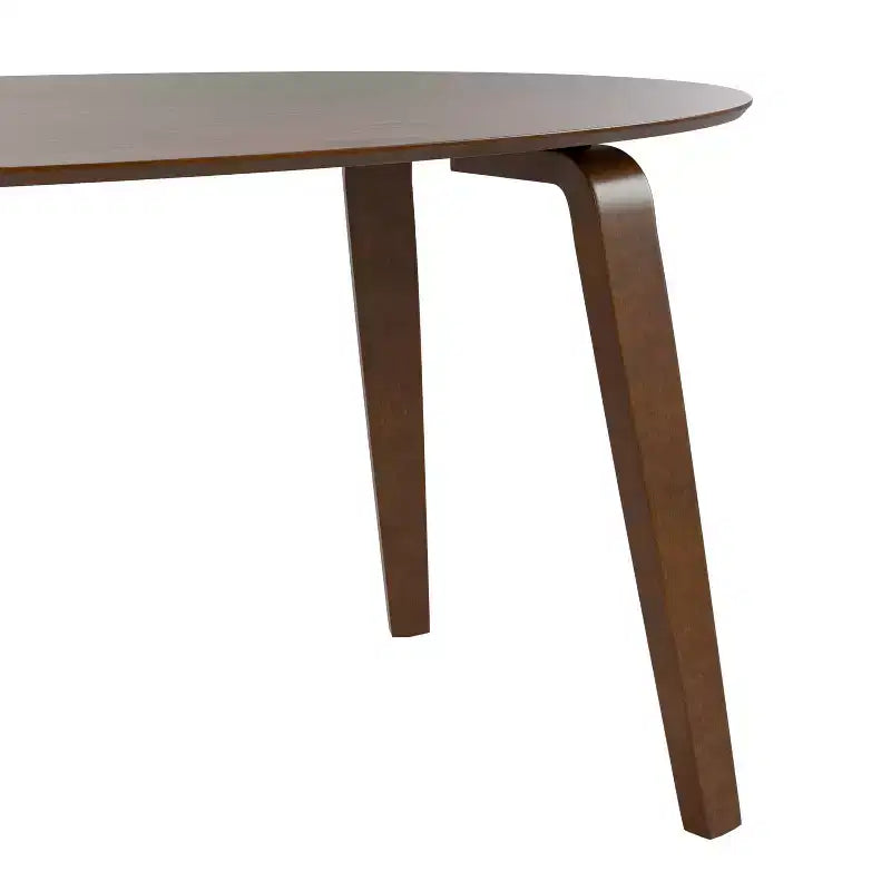 Table à manger ovale en noyer, style Mid-Century Modern