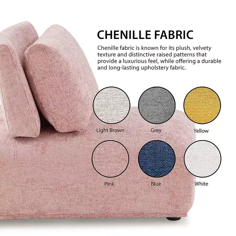 Fauteuil modulaire sans accoudoirs moderne