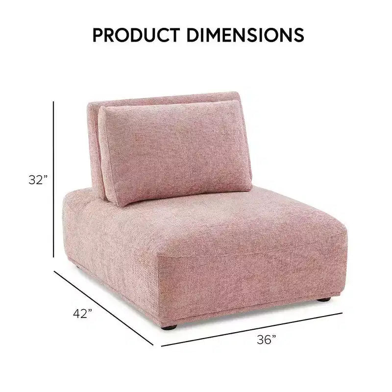 Fauteuil modulaire sans accoudoirs moderne