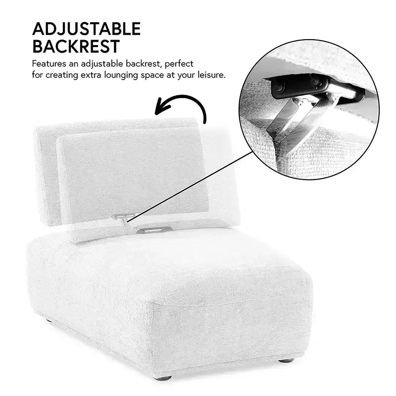 Fauteuil modulaire sans accoudoirs moderne