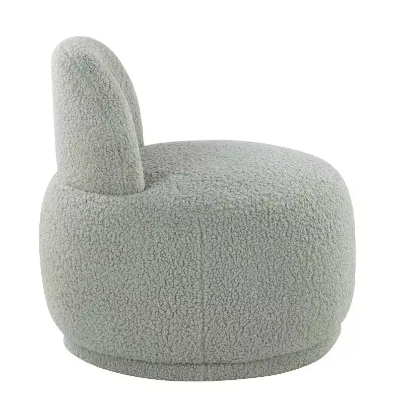 Fauteuil d'appoint en similicuir retourné vert