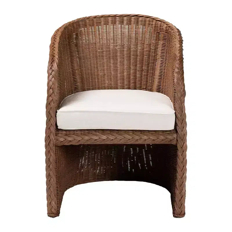 Fauteuil en rotin tressé