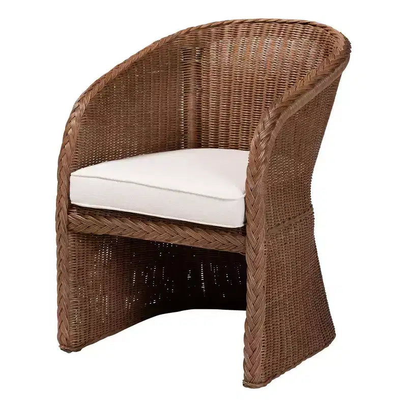 Fauteuil en rotin tressé