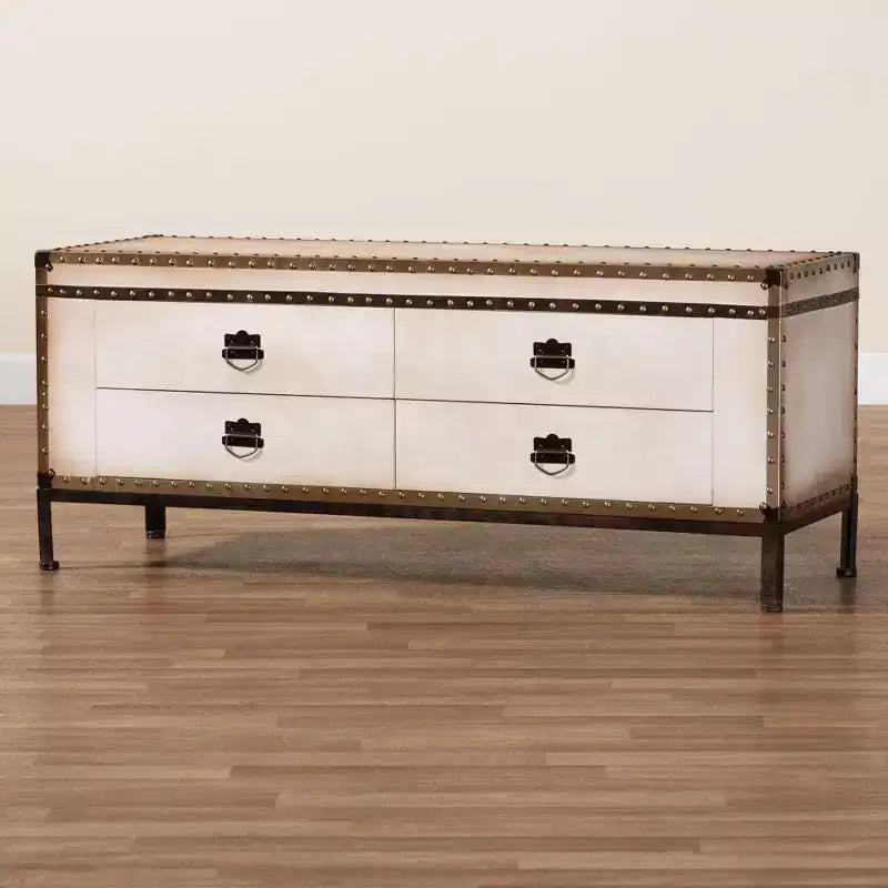 Banc de rangement Canvas à 4 tiroirs