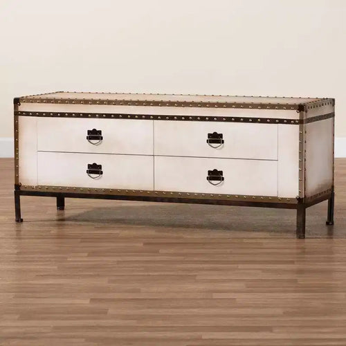 Banc de rangement Canvas à 4 tiroirs