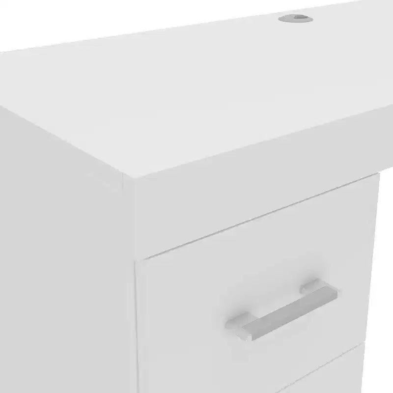 Bureau d'angle blanc