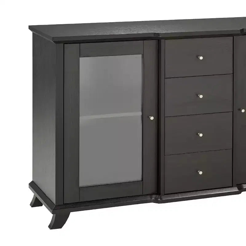 Meuble de rangement cerisier foncé