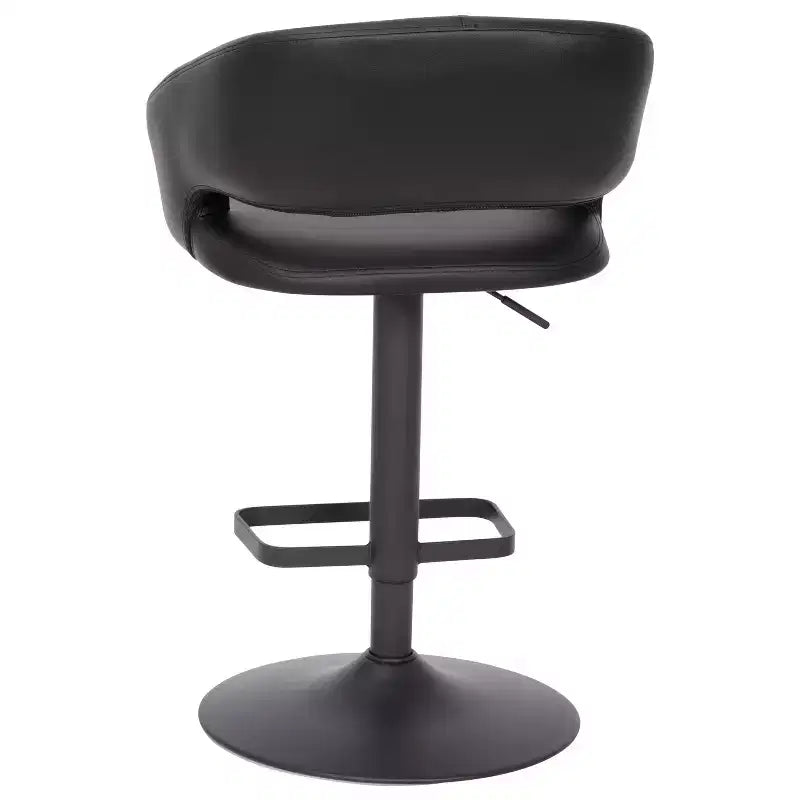 Tabouret de bar réglable en hauteur, en vinyle contemporain