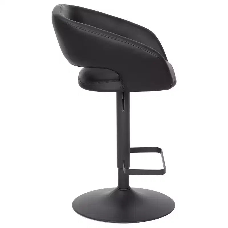 Tabouret de bar réglable en hauteur, en vinyle contemporain