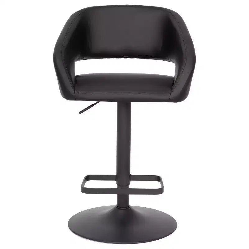 Tabouret de bar réglable en hauteur, en vinyle contemporain