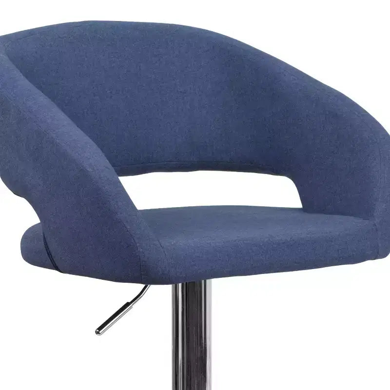 Tabouret de bar réglable en hauteur, en vinyle contemporain
