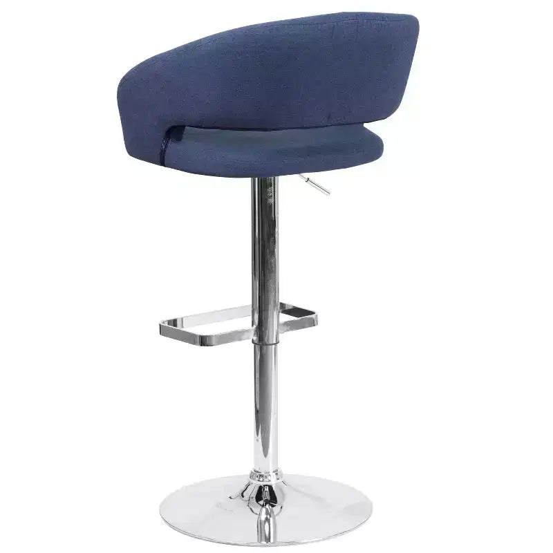 Tabouret de bar réglable en hauteur, en vinyle contemporain