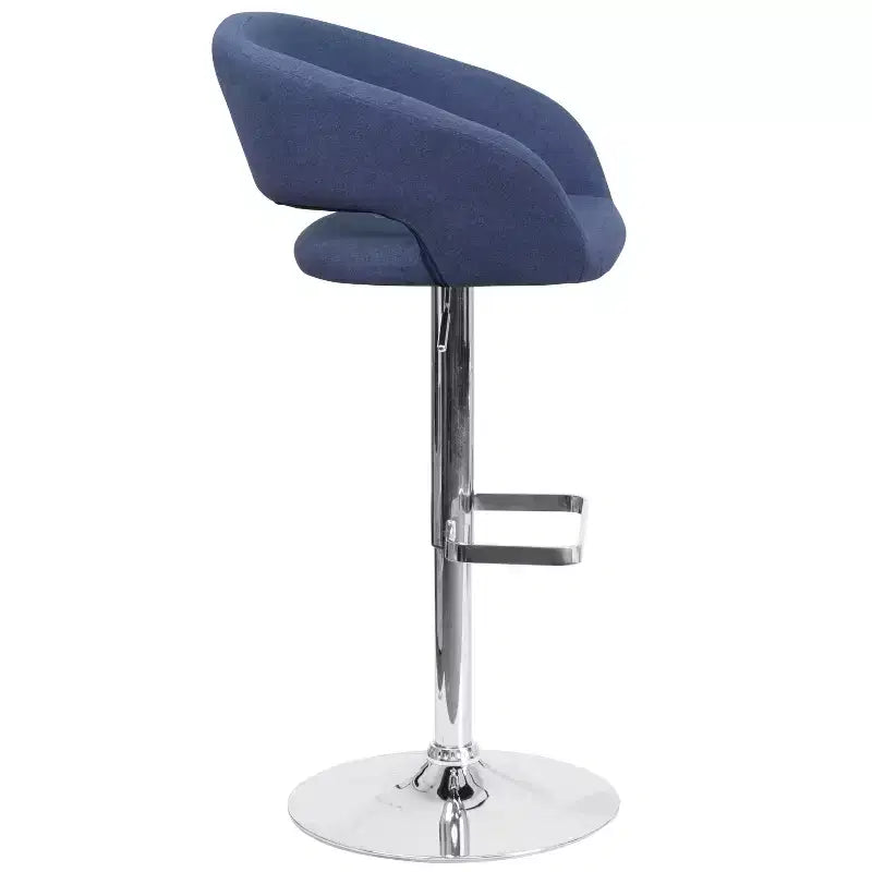Tabouret de bar réglable en hauteur, en vinyle contemporain