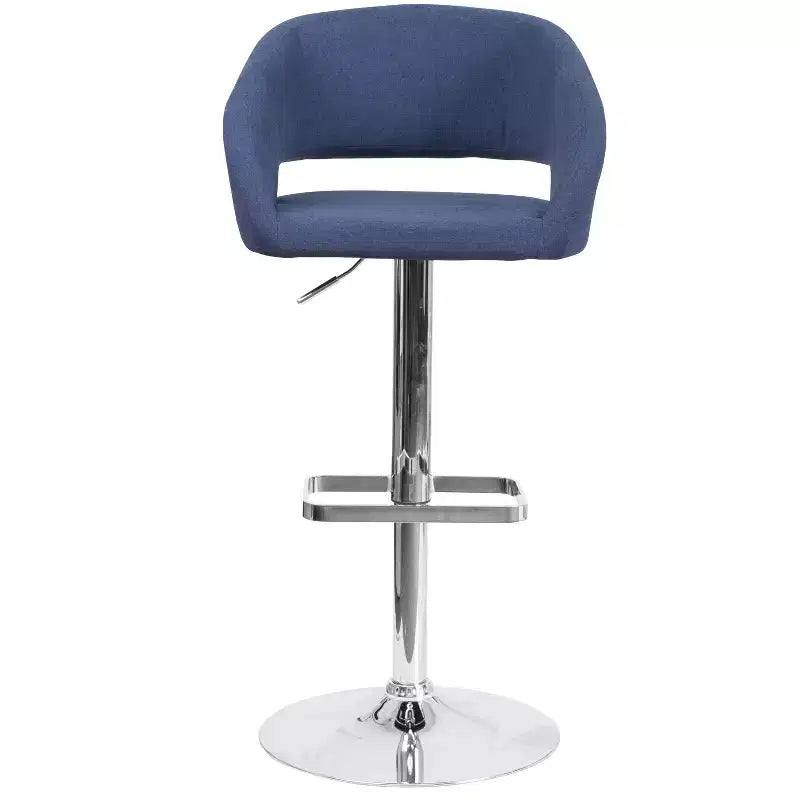 Tabouret de bar réglable en hauteur, en vinyle contemporain