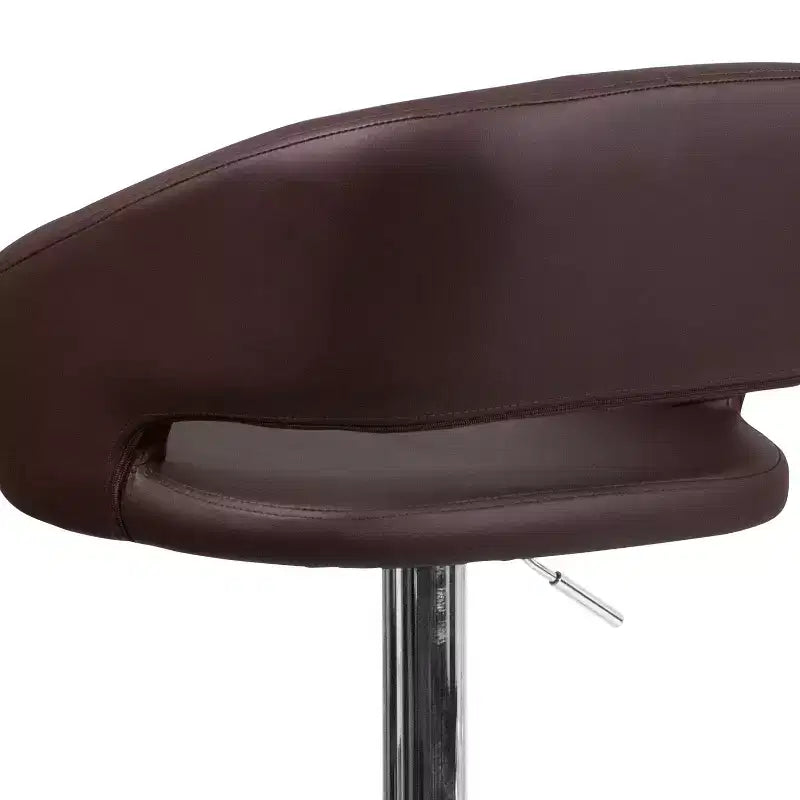Tabouret de bar réglable en hauteur, en vinyle contemporain