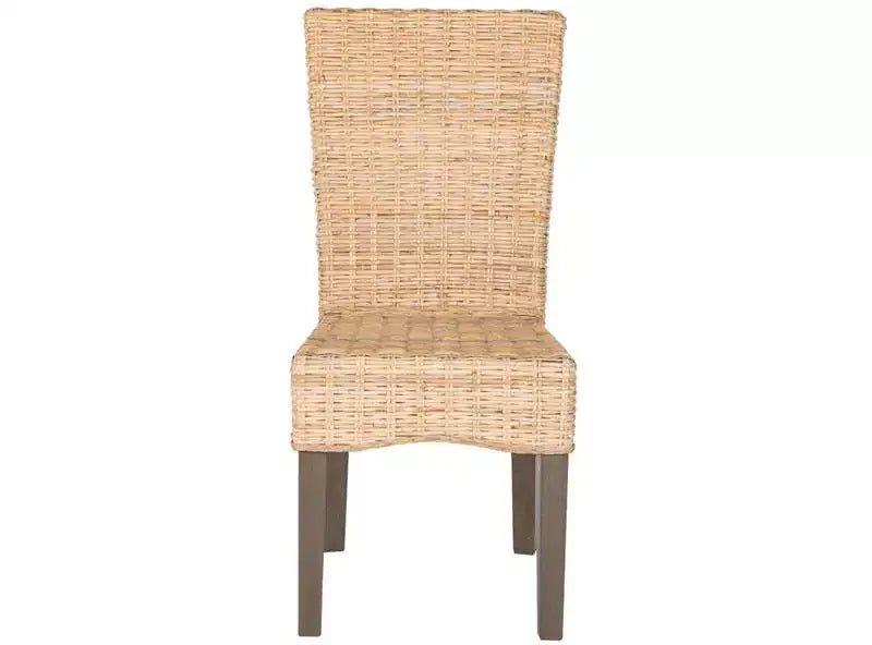Chaise de salle à manger en osier de 19 po H (lot de 2)