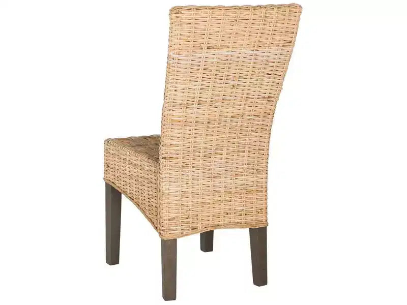 Chaise de salle à manger en osier de 19 po H (lot de 2)