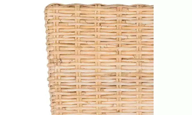 Chaise de salle à manger en osier de 19 po H (lot de 2)