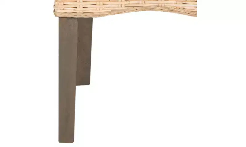 Chaise de salle à manger en osier de 19 po H (lot de 2)