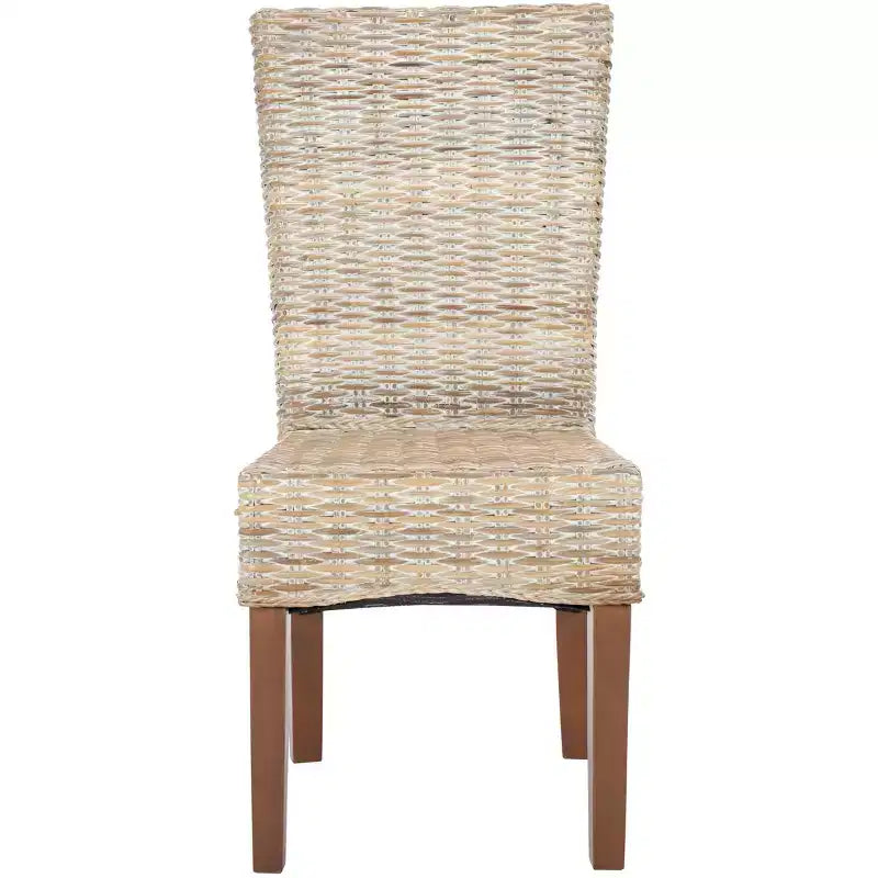 Chaise de salle à manger en osier de 19 po H (lot de 2)
