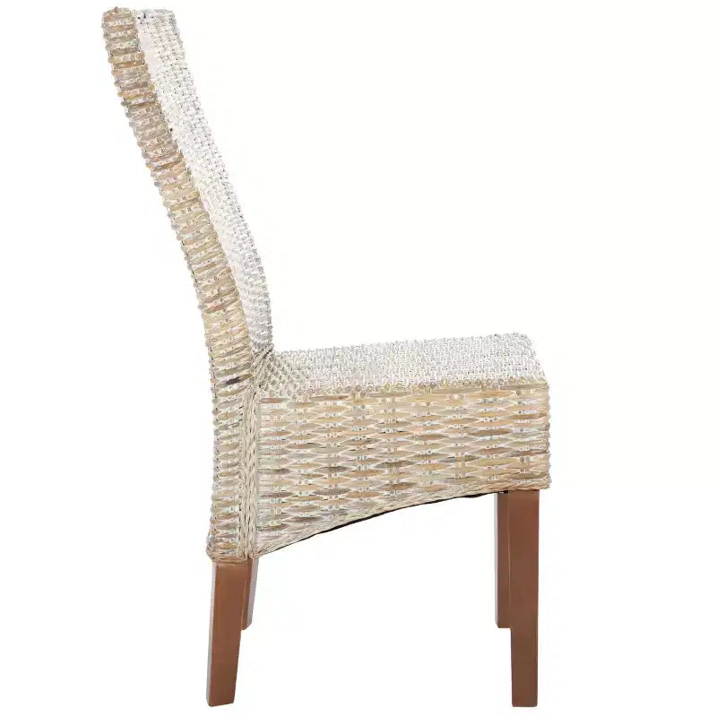 Chaise de salle à manger en osier de 19 po H (lot de 2)