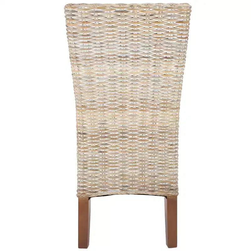 Chaise de salle à manger en osier de 19 po H (lot de 2)