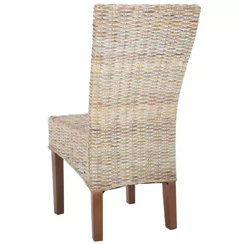 Chaise de salle à manger en osier de 19 po H (lot de 2)