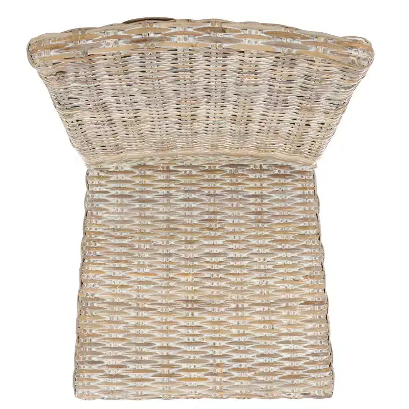 Chaise de salle à manger en osier de 19 po H (lot de 2)