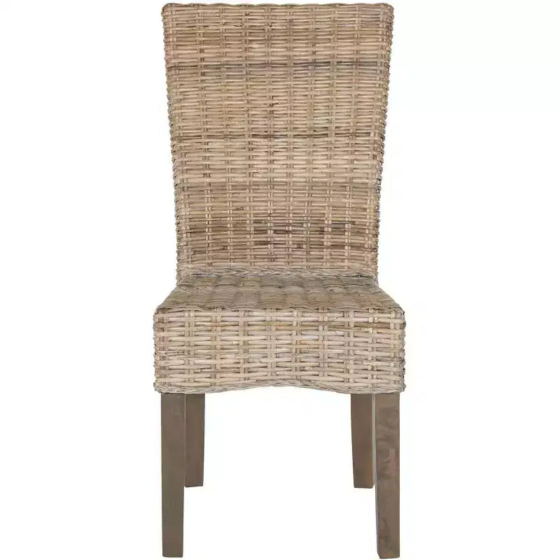 Chaise de salle à manger en osier de 19 po H (lot de 2)
