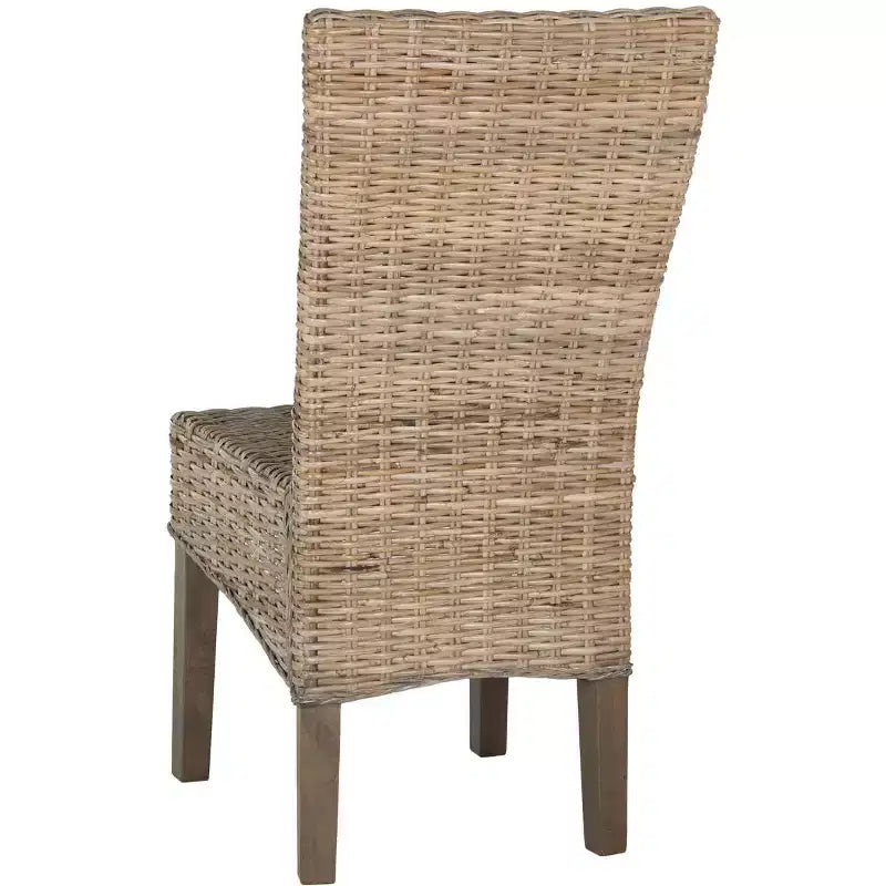 Chaise de salle à manger en osier de 19 po H (lot de 2)
