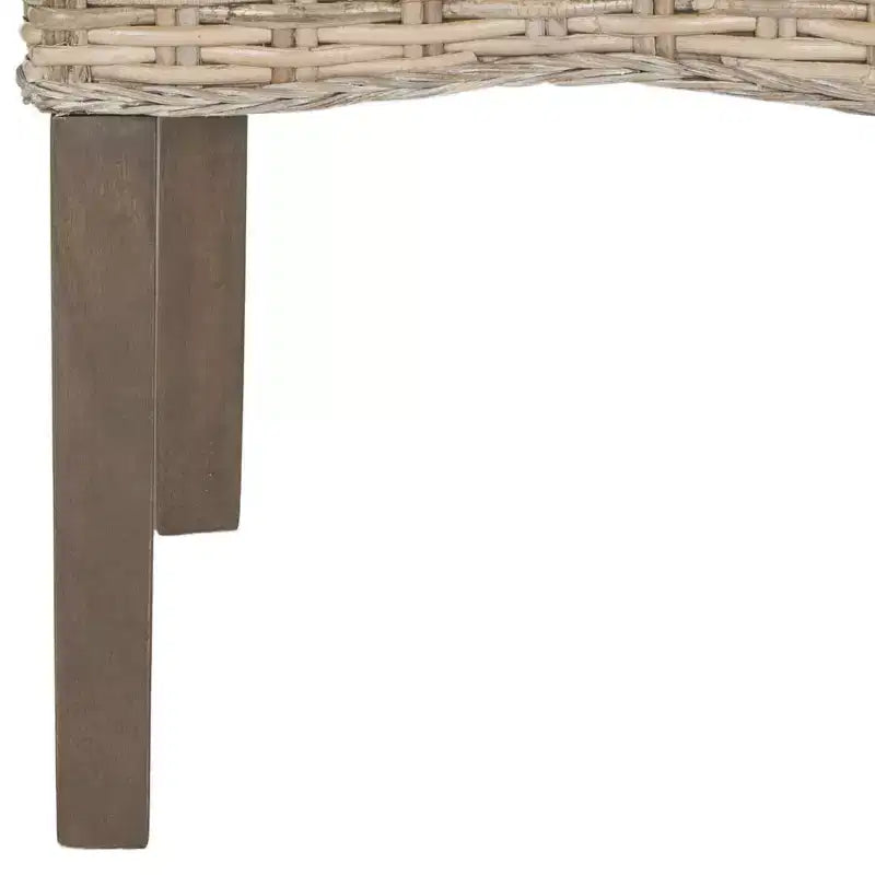 Chaise de salle à manger en osier de 19 po H (lot de 2)