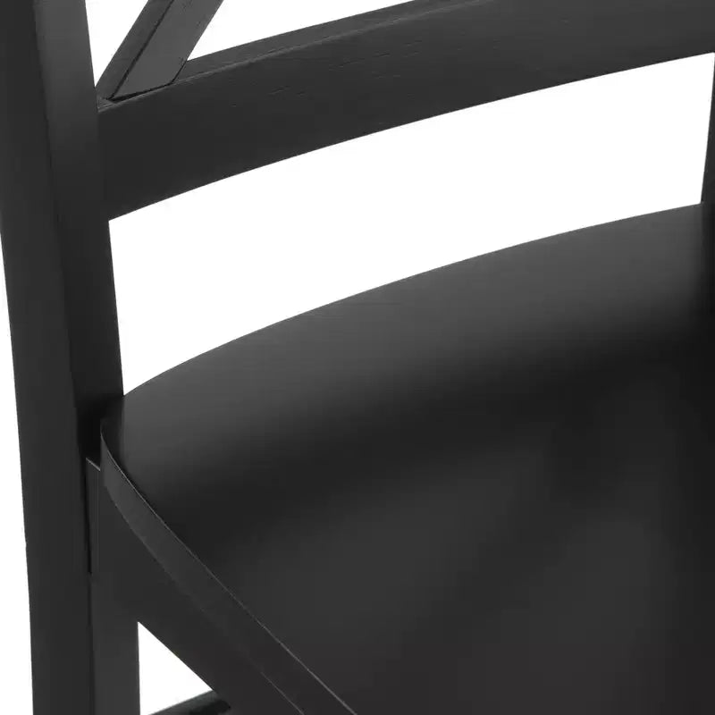 Chaises de salle à manger à dossier en croix de style ferme