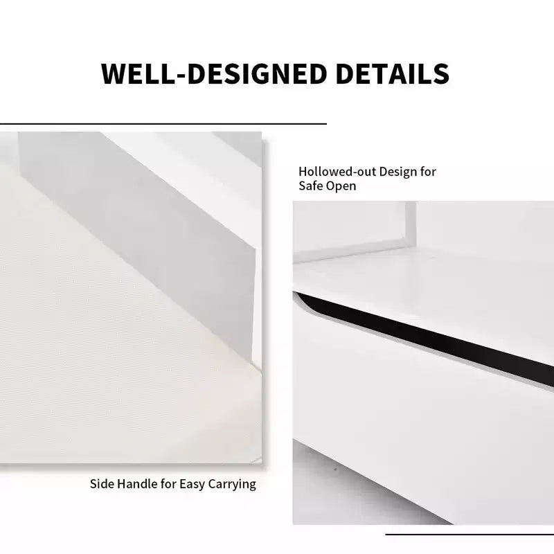 Banc à Chaussures Meuble de Rangement Rembourré Ottomane pour Chambre Couloir Entrée