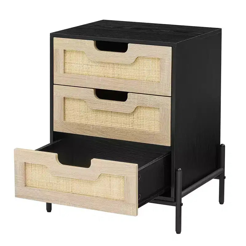 Table de chevet en rotin